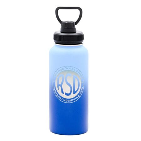 RSD 32 Oz Water Bottle with logo - blue hombre